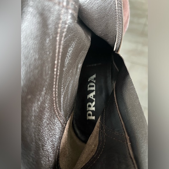 NWOT Prada - tall suede boots - size 39.5 - Picture 2 of 5
